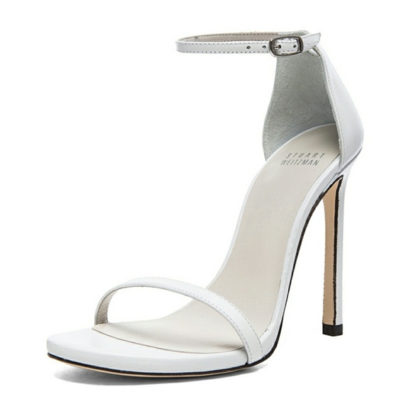 white stuart weitzman heels